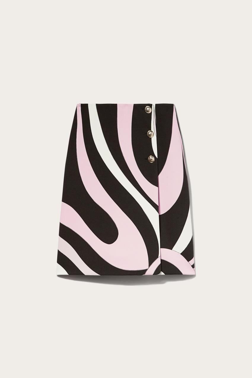 PUCCI Marmo-Print Wrap Skirt | Women Skirts