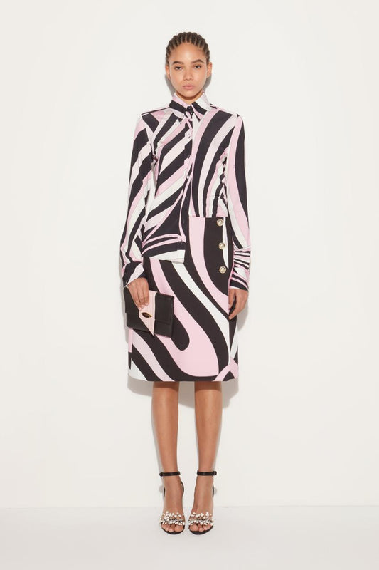 PUCCI Marmo-Print Wrap Skirt | Women Skirts