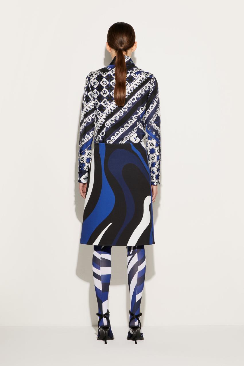 PUCCI Marmo-Print Wrap Skirt | Women Skirts