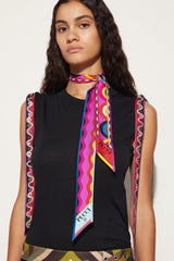 PUCCI Onde And Bersaglio-Print Silk-Twill Scarf | Women Silks