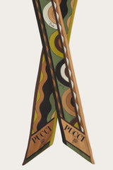 PUCCI Onde And Bersaglio-Print Silk-Twill Scarf | Women Silks