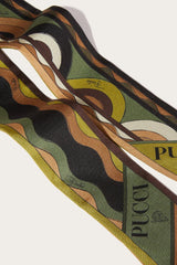 PUCCI Onde And Bersaglio-Print Silk-Twill Scarf | Women Silks