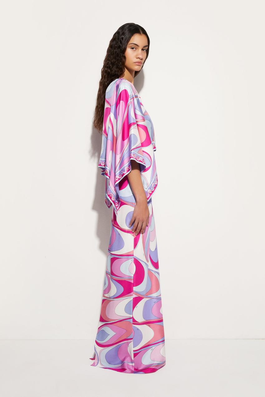 PUCCI Onde-Print Silk Dress | Women Dresses