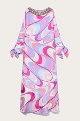 PUCCI Onde-Print Silk Kaftan | Women Kaftans
