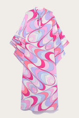 PUCCI Onde-Print Silk Kaftan | Women Kaftans
