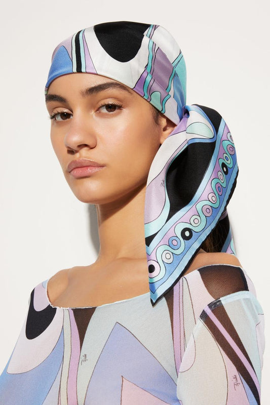 PUCCI Onde-Print Silk Scarf | Women Silks