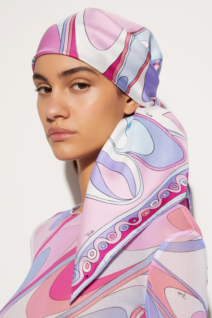 PUCCI Onde-Print Silk Scarf | Women Silks