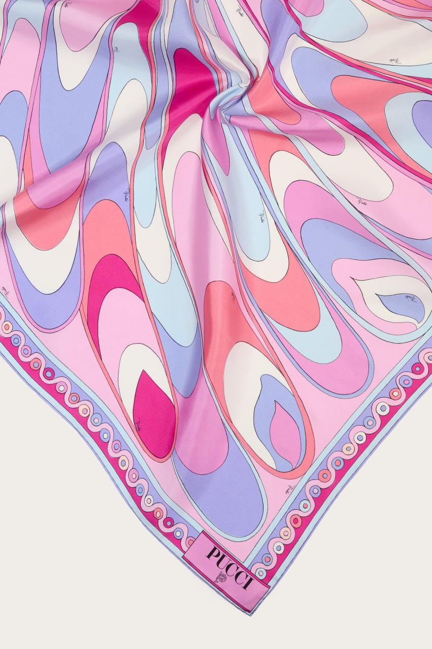PUCCI Onde-Print Silk Scarf | Women Silks