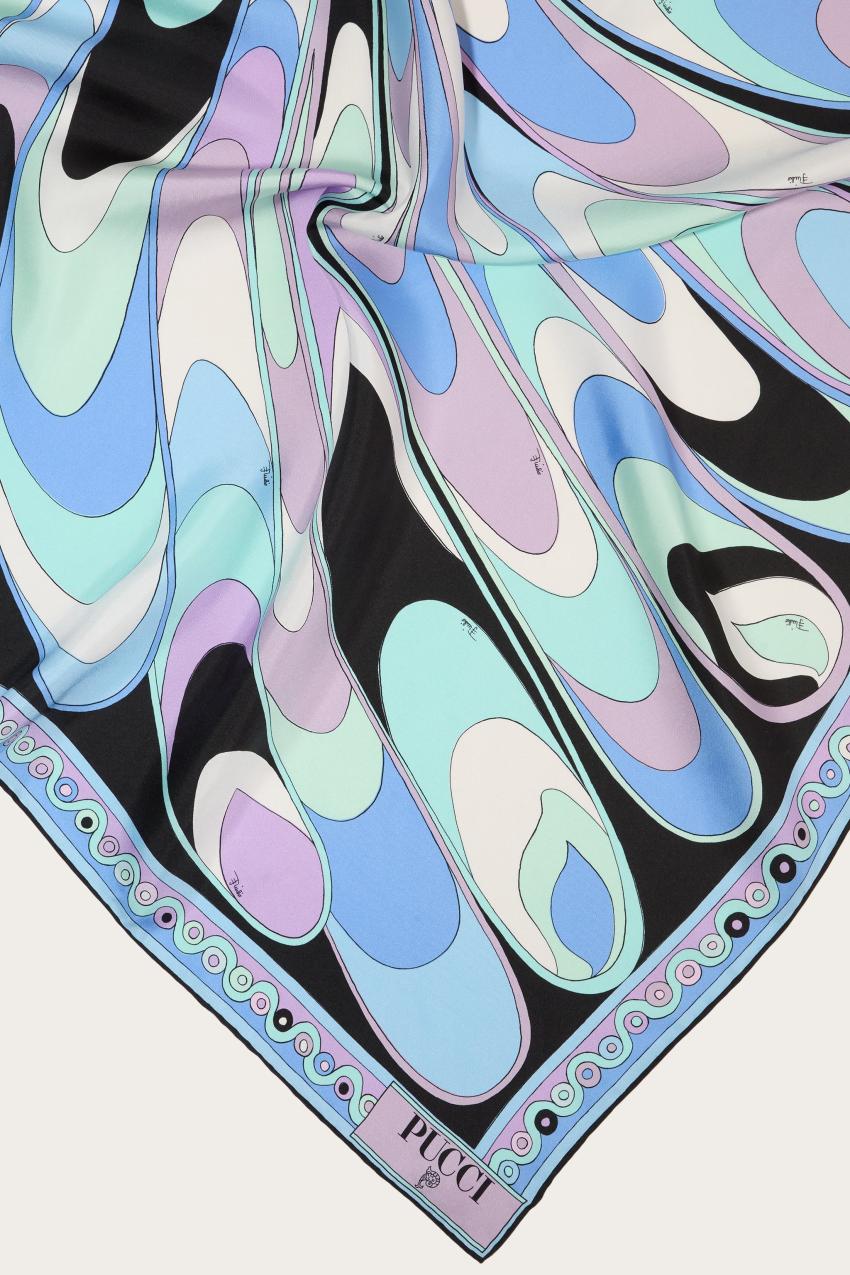 PUCCI Onde-Print Silk Scarf | Women Silks