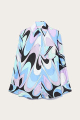 PUCCI Onde-Print Silk Shirt | Women Tops And Shirts
