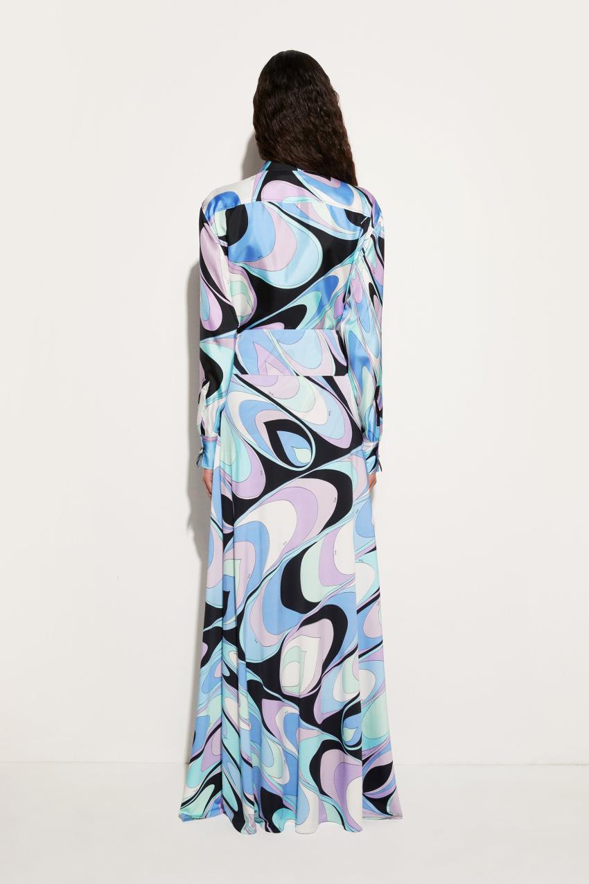 PUCCI Onde-Print Silk Shirt | Women Tops And Shirts