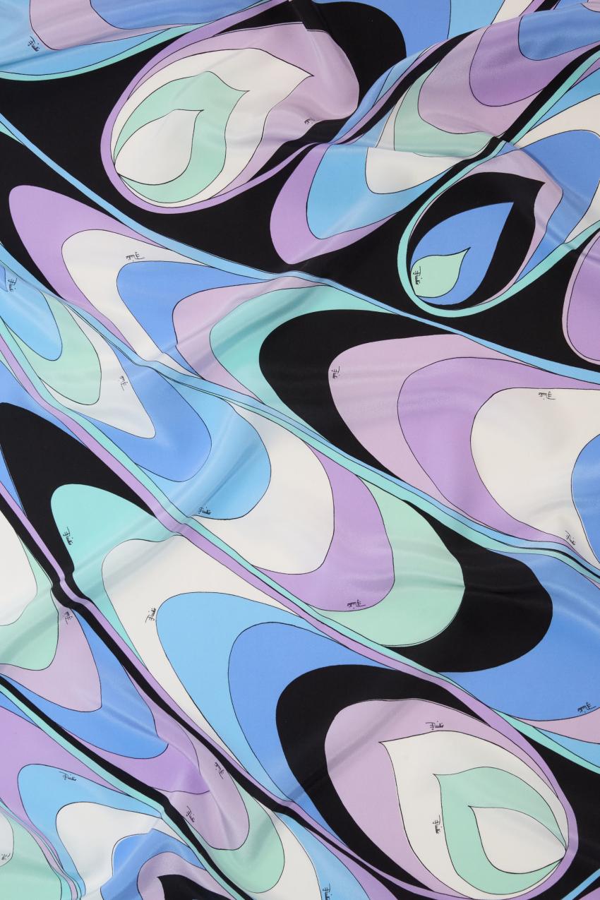 PUCCI Onde-Print Silk Stole | Women Silks