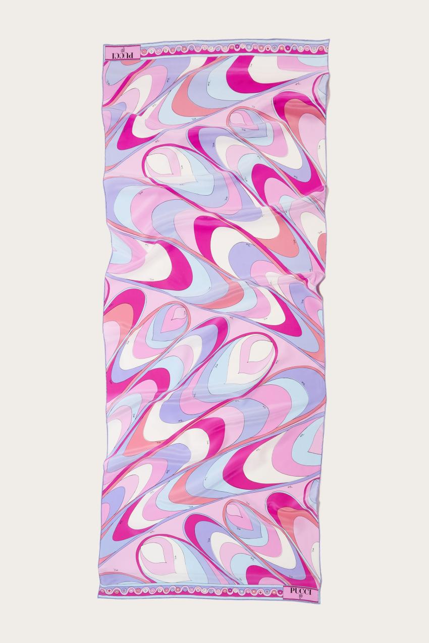 PUCCI Onde-Print Silk Stole | Women Silks