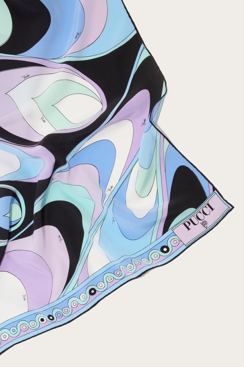 PUCCI Onde-Print Silk Stole | Women Silks