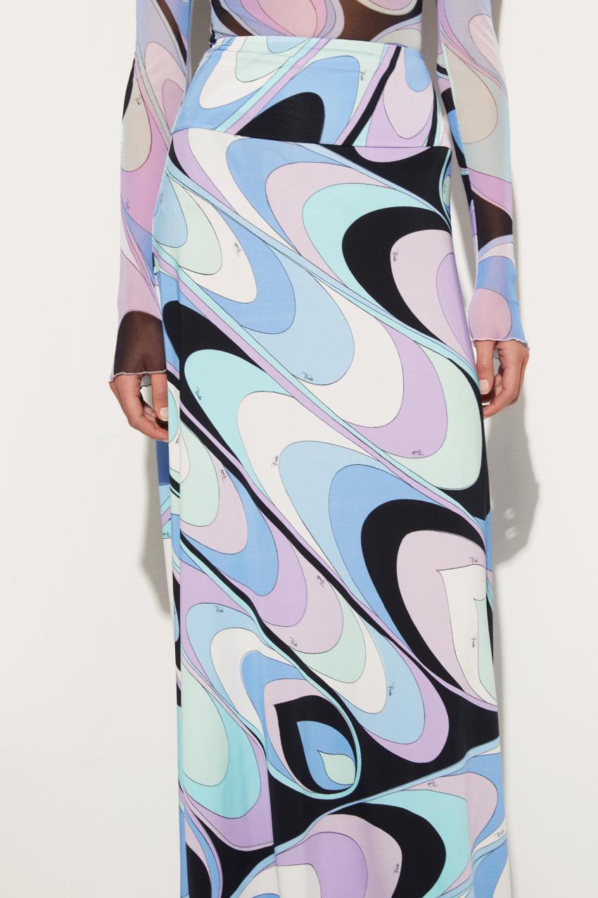 PUCCI Onde-Print Skirt | Women Skirts