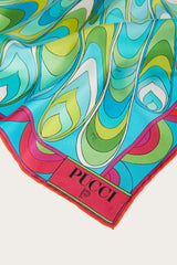 PUCCI Onde-Print Small Silk-Twill Carré | Women Silks
