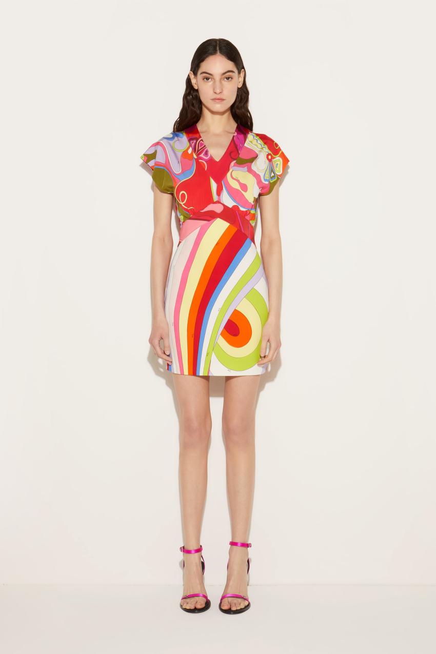 PUCCI Orchidee And Iride-Print Dress | Women Dresses