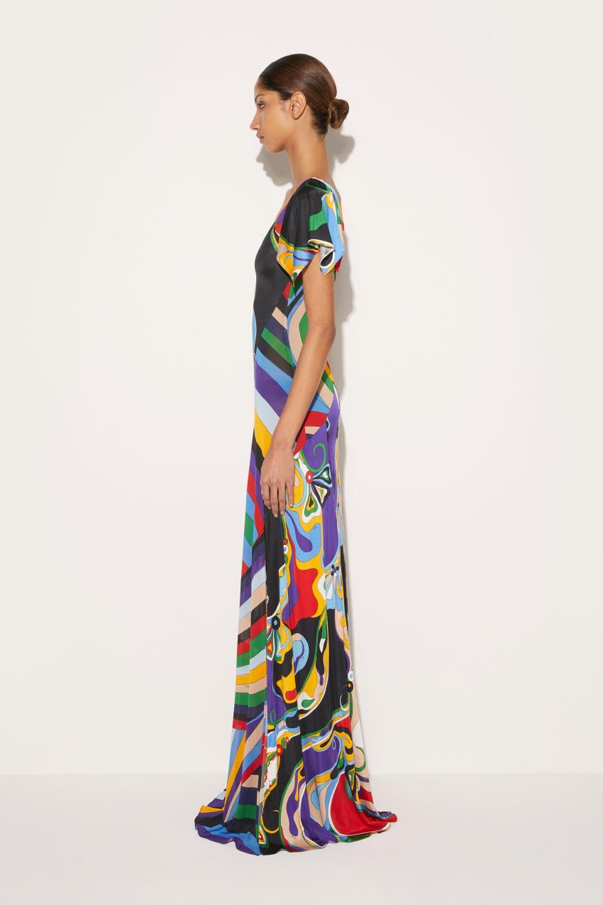 PUCCI Orchidee And Iride-Print Dress | Women Dresses
