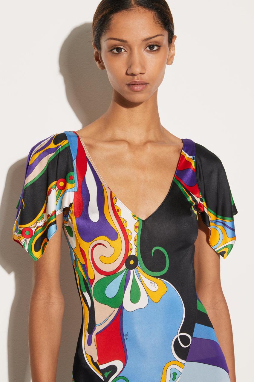PUCCI Orchidee And Iride-Print Dress | Women Dresses