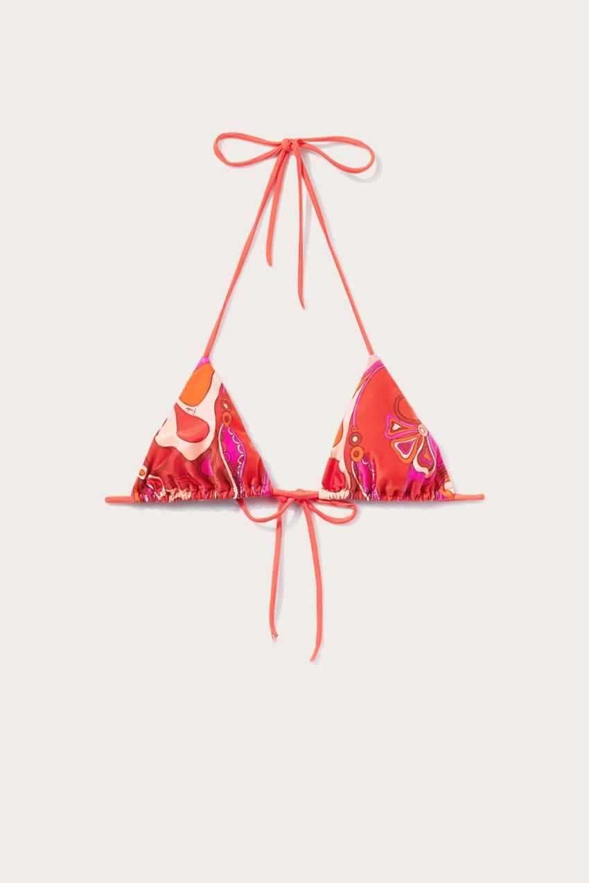 PUCCI Orchidee-Print Bikini Top | Women Bikini