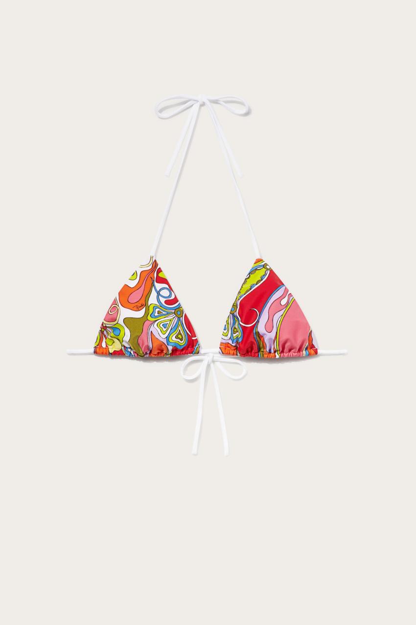 PUCCI Orchidee-Print Bikini Top | Women Bikini