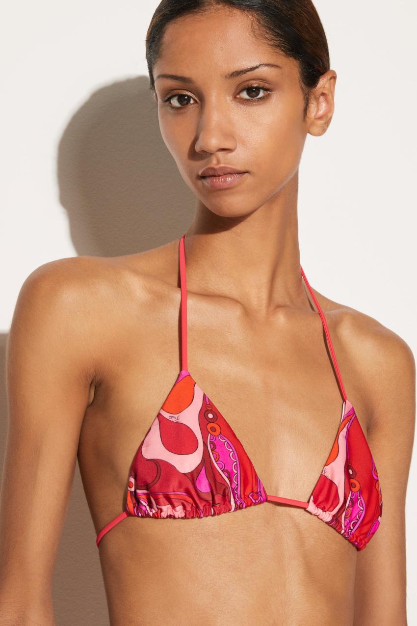 PUCCI Orchidee-Print Bikini Top | Women Bikini