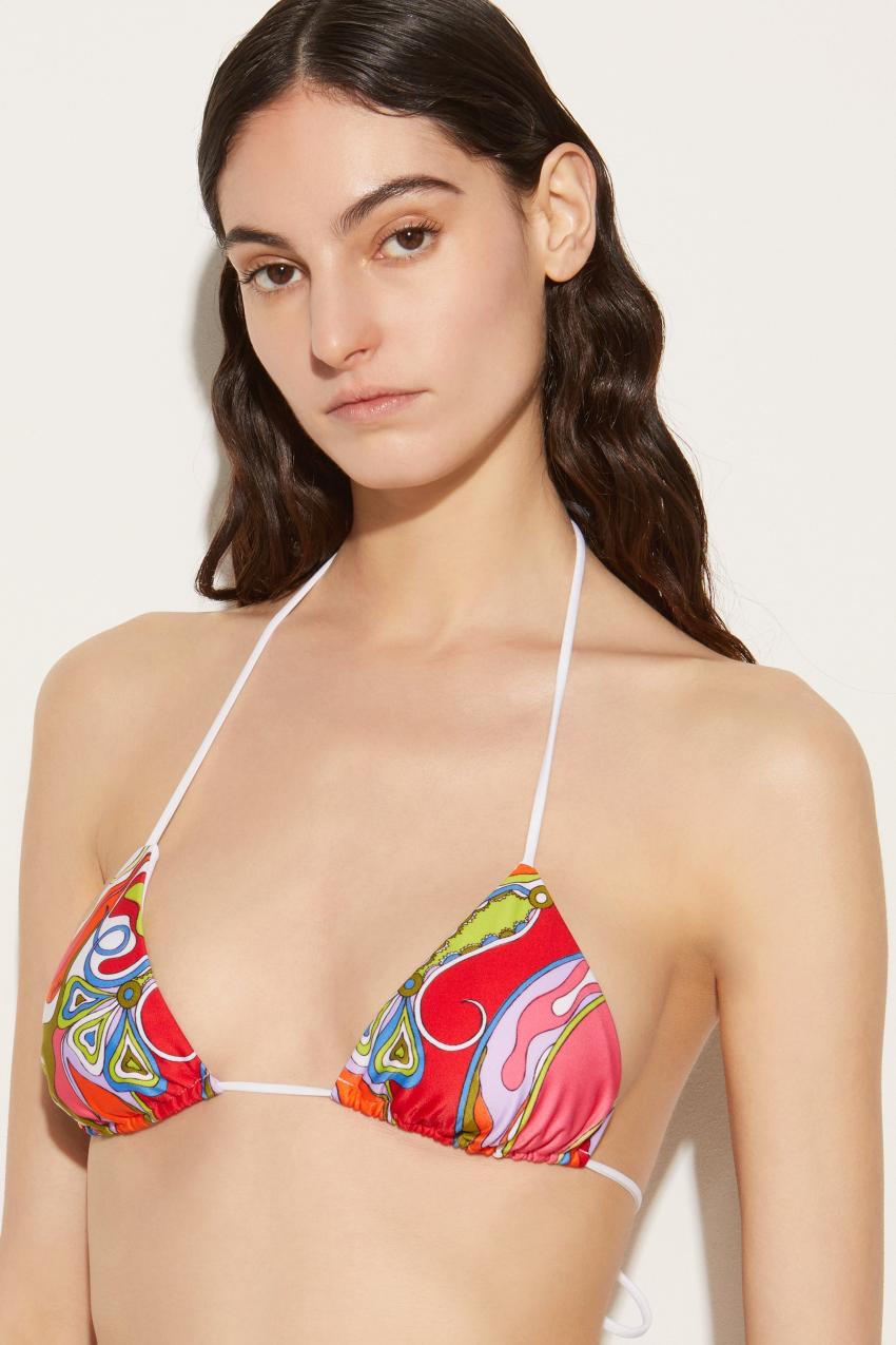 PUCCI Orchidee-Print Bikini Top | Women Bikini