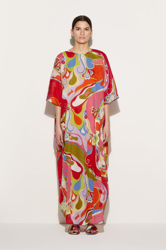 PUCCI Orchidee-Print Cotton Kaftan | Women Kaftans