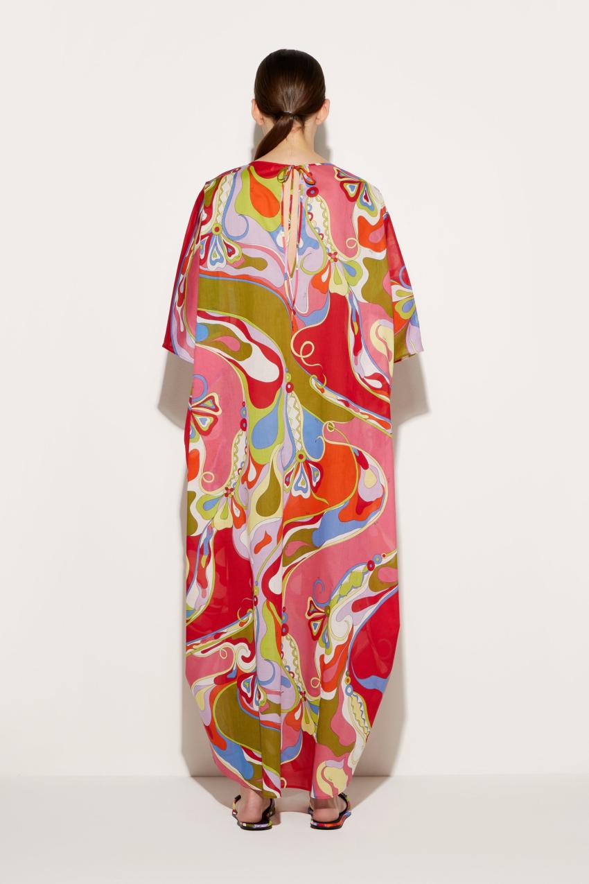 PUCCI Orchidee-Print Cotton Kaftan | Women Kaftans