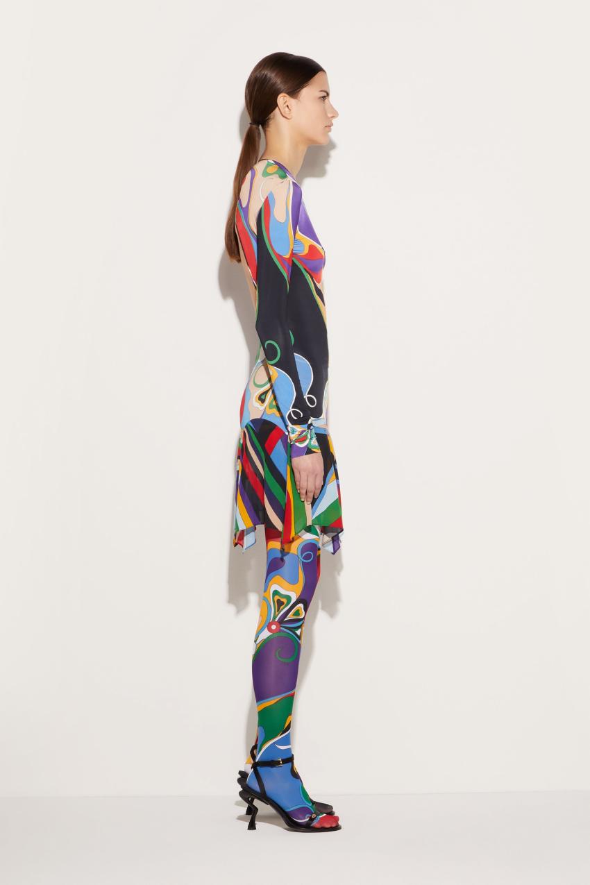 PUCCI Orchidee-Print Mini Dress | Women Dresses