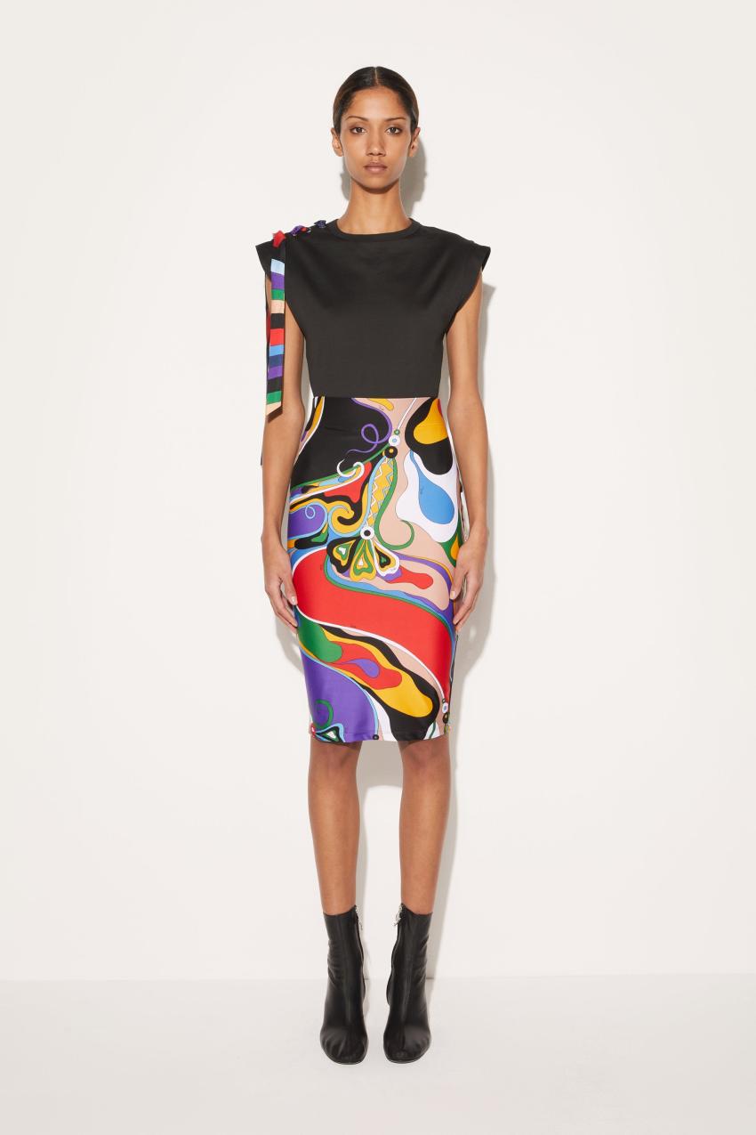 PUCCI Orchidee-Print Pencil Skirt | Women Skirts