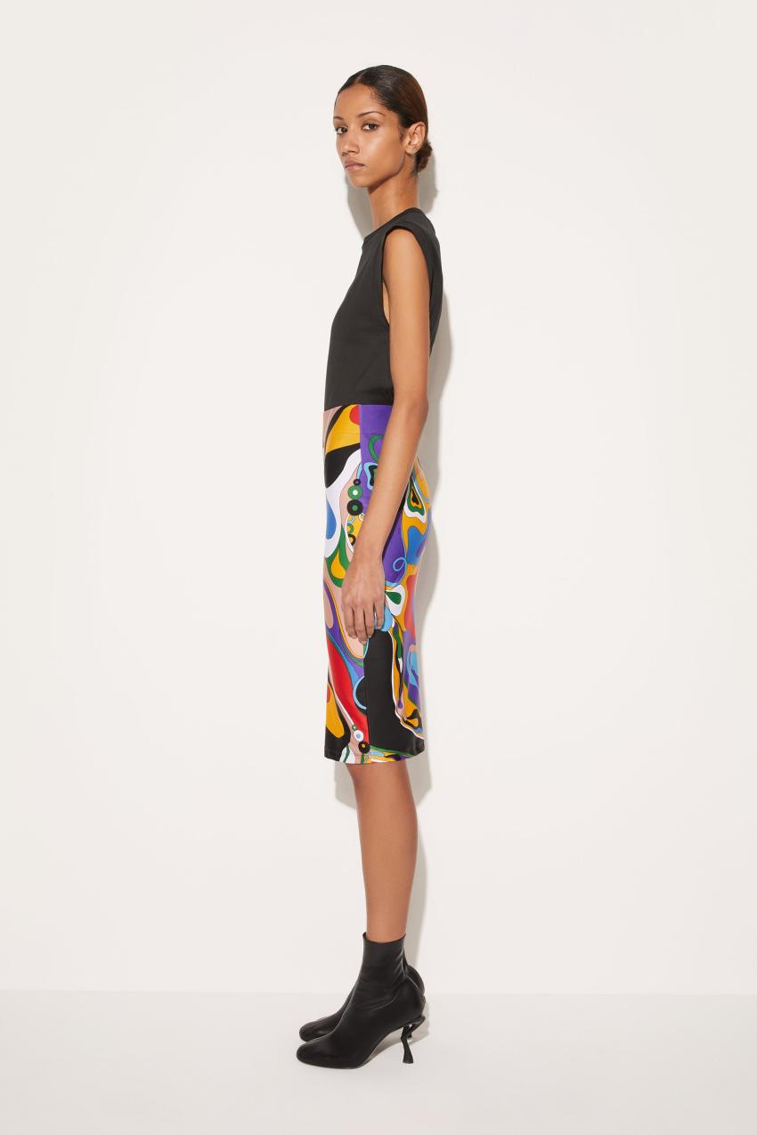 PUCCI Orchidee-Print Pencil Skirt | Women Skirts