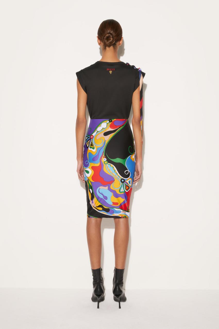 PUCCI Orchidee-Print Pencil Skirt | Women Skirts