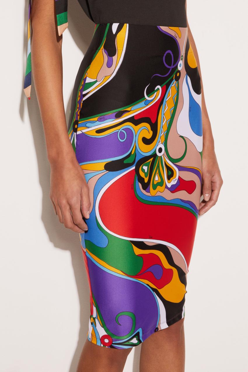 PUCCI Orchidee-Print Pencil Skirt | Women Skirts