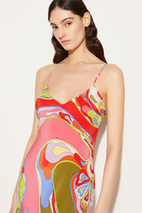 PUCCI Orchidee-Print Silk Dress | Women Dresses