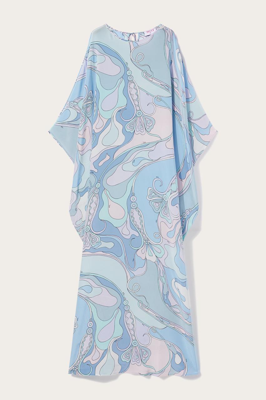 PUCCI Orchidee-Print Silk Kaftan | Women Kaftans