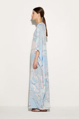 PUCCI Orchidee-Print Silk Kaftan | Women Kaftans