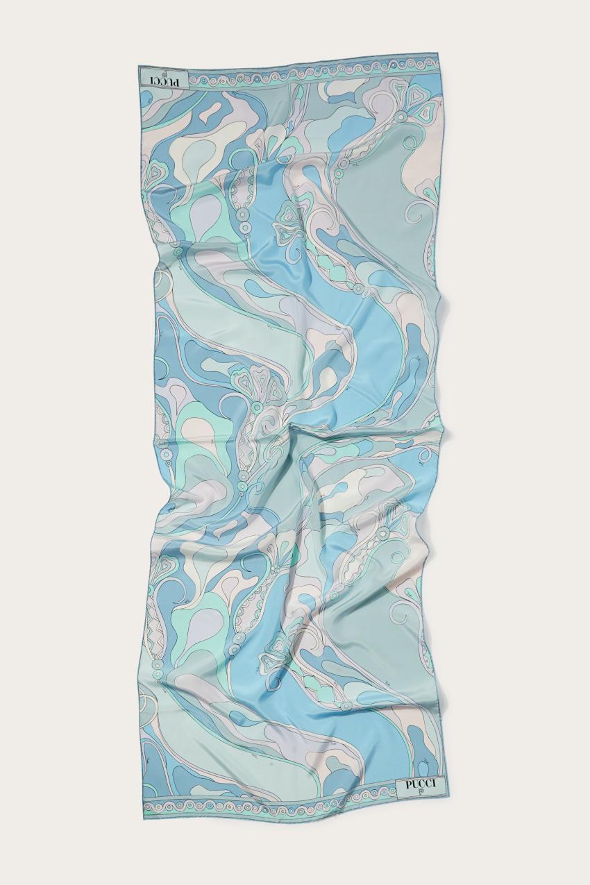 PUCCI Orchidee-Print Silk Stole | Women Silks