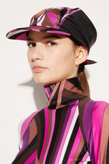 PUCCI Orchidee-Print Silk-Twill Cap | Women Hats And Hair Accessories