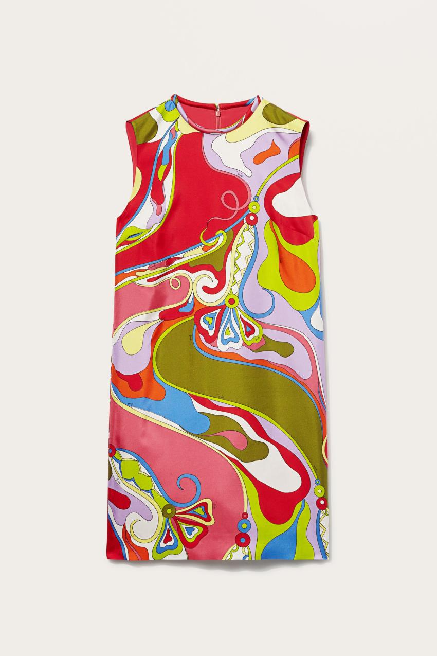 PUCCI Orchidee-Print Silk-Twill Dress | Women Dresses