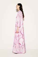 PUCCI Orchidee-Print Silk-Twill Kaftan | Women Kaftans