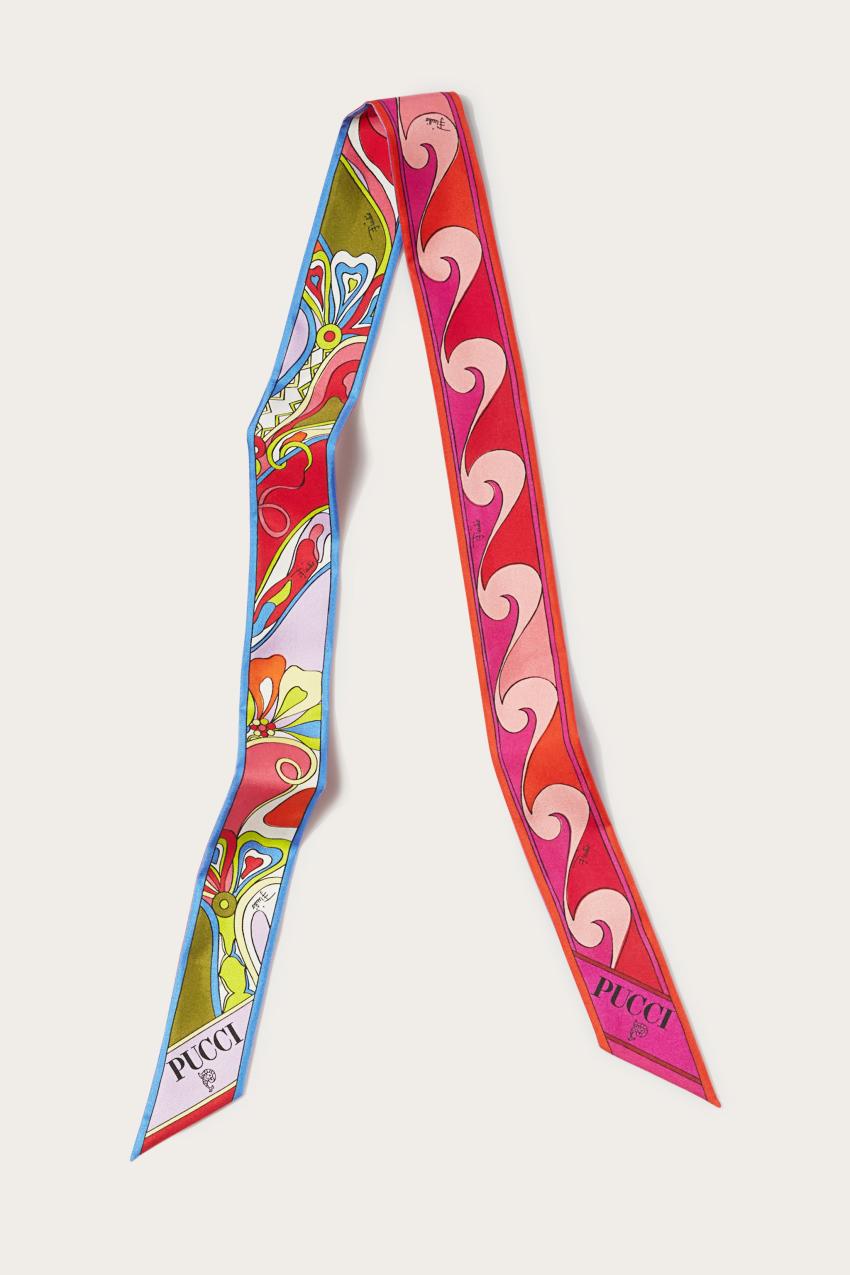 PUCCI Orchidee-Print Silk-Twill Scarf | Women Silks