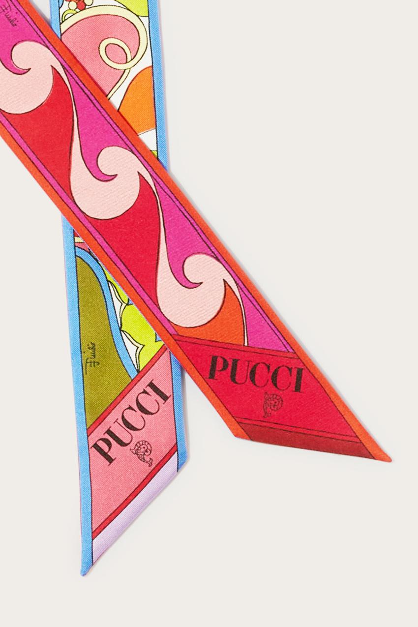 PUCCI Orchidee-Print Silk-Twill Scarf | Women Silks