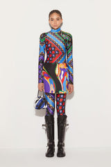 PUCCI Orchidee-Print Silk-Twill Skirt | Women Skirts