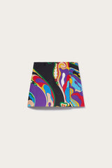 PUCCI Orchidee-Print Silk-Twill Skirt | Women Skirts