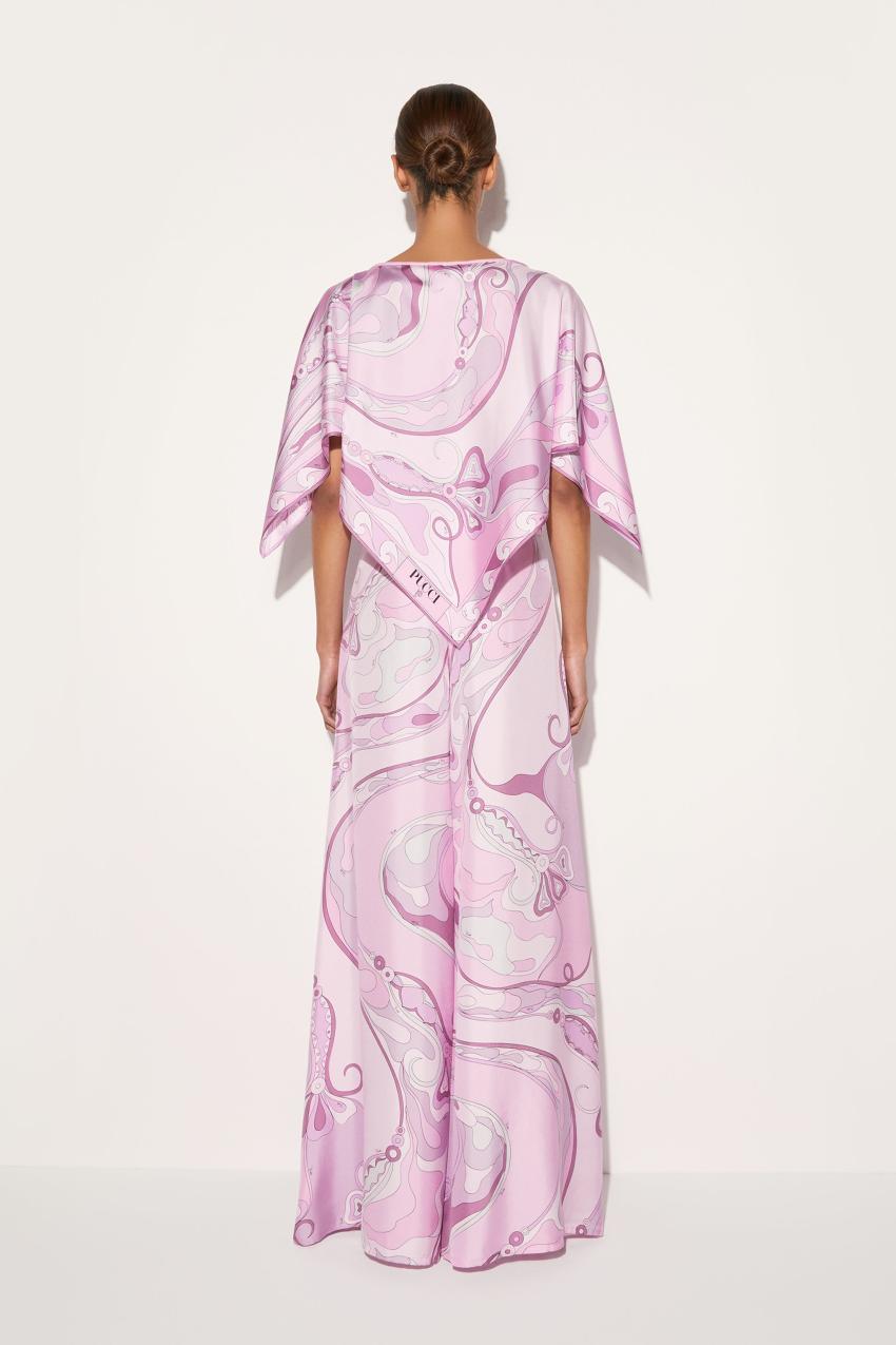 PUCCI Orchidee-Print Silk-Twill Trousers | Women Pants And Shorts