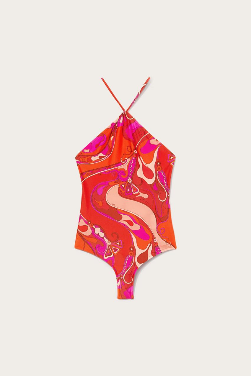PUCCI Orchidee-Print Swimsuit | Women Swimsuits