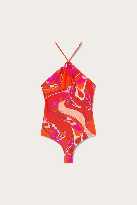 PUCCI Orchidee-Print Swimsuit | Women Swimsuits
