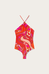 PUCCI Orchidee-Print Swimsuit | Women Swimsuits