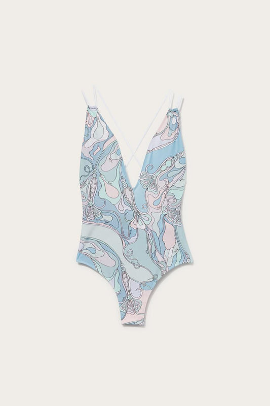 PUCCI Orchidee-Print Swimsuit | Women Swimsuits